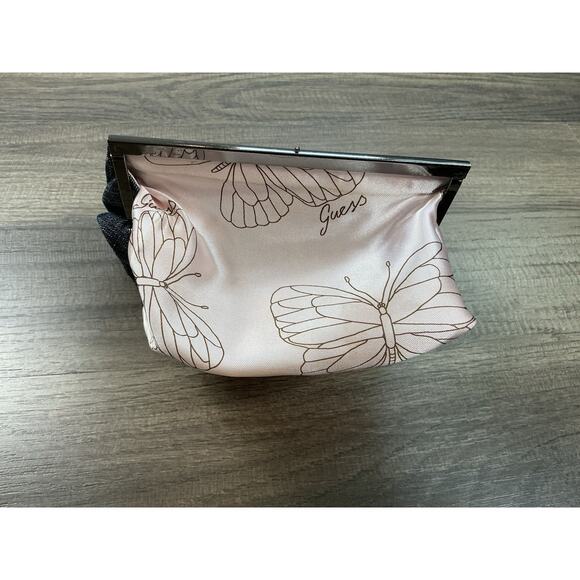 Vintage Guess Denim Clutch Bag Embroidered Floral Pattern Boho Chic Y2K - Picture 7 of 11